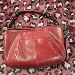 Coach Red Leather Women's Bag